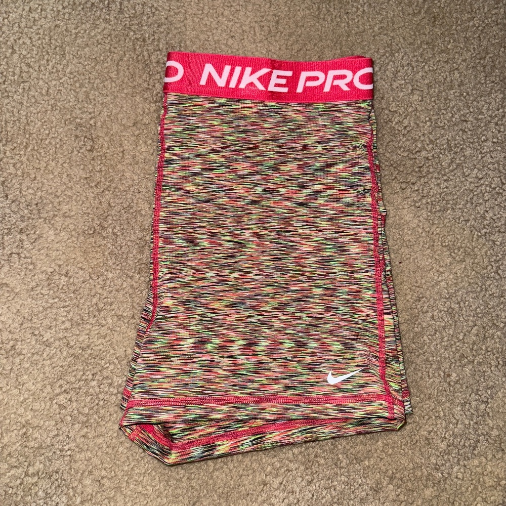 Nike Pro 3" Pink Shorts - Size Large